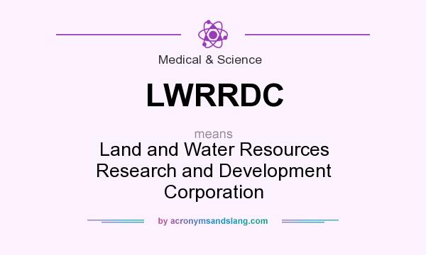 What does LWRRDC mean? It stands for Land and Water Resources Research and Development Corporation