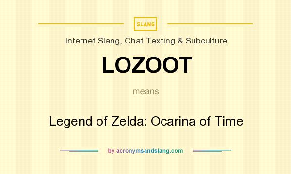 What does LOZOOT mean? It stands for Legend of Zelda: Ocarina of Time