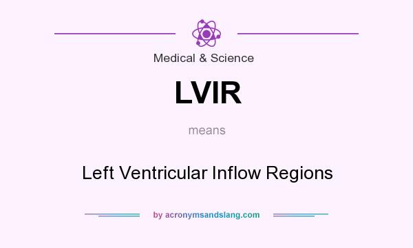 What does LVIR mean? It stands for Left Ventricular Inflow Regions