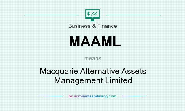 What does MAAML mean? It stands for Macquarie Alternative Assets Management Limited