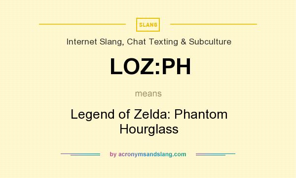 What does LOZ:PH mean? It stands for Legend of Zelda: Phantom Hourglass