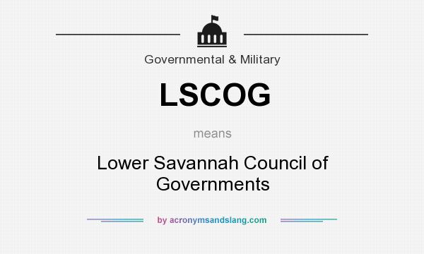 What does LSCOG mean? It stands for Lower Savannah Council of Governments