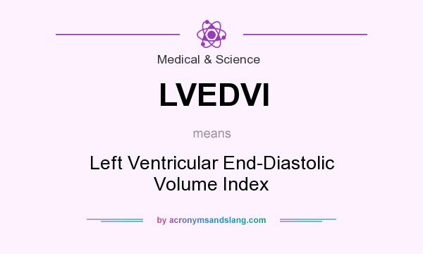 What does LVEDVI mean? It stands for Left Ventricular End-Diastolic Volume Index