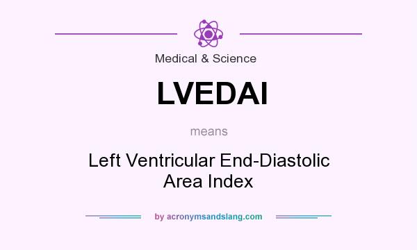 What does LVEDAI mean? It stands for Left Ventricular End-Diastolic Area Index