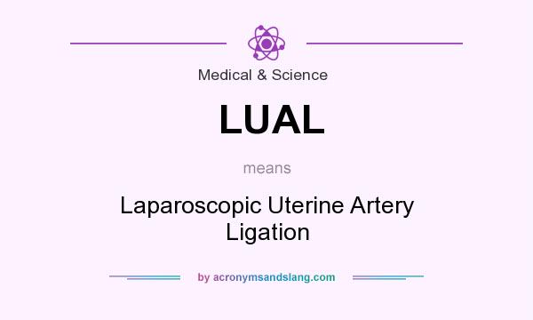 What does LUAL mean? It stands for Laparoscopic Uterine Artery Ligation