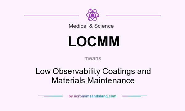 What does LOCMM mean? It stands for Low Observability Coatings and Materials Maintenance