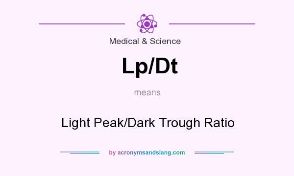 What does Lp/Dt mean? It stands for Light Peak/Dark Trough Ratio