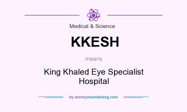 What does KKESH mean? It stands for King Khaled Eye Specialist Hospital