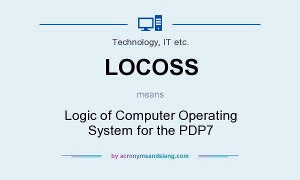 What does LOCOSS mean? It stands for Logic of Computer Operating System for the PDP7
