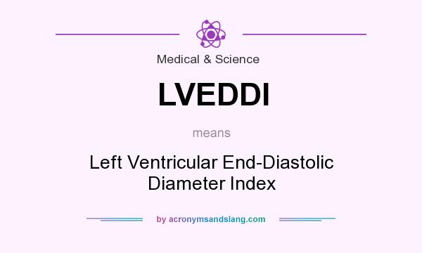 What does LVEDDI mean? It stands for Left Ventricular End-Diastolic Diameter Index
