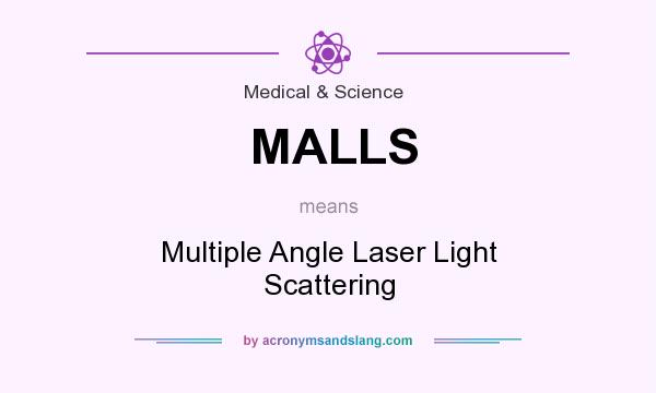 What does MALLS mean? It stands for Multiple Angle Laser Light Scattering