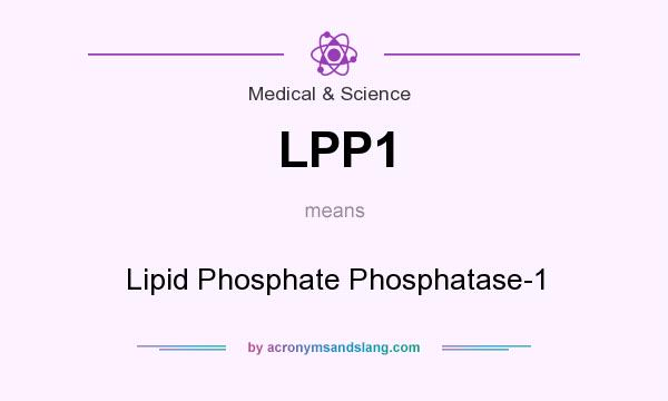 What does LPP1 mean? It stands for Lipid Phosphate Phosphatase-1