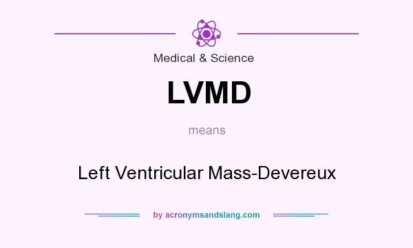 What does LVMD mean? It stands for Left Ventricular Mass-Devereux