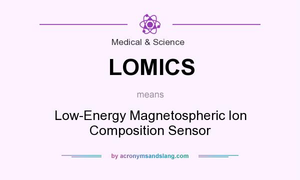 What does LOMICS mean? It stands for Low-Energy Magnetospheric Ion Composition Sensor
