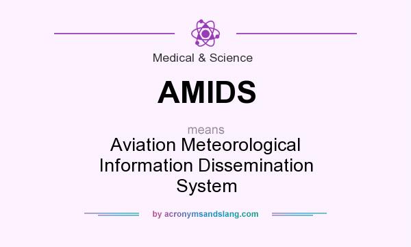 What does AMIDS mean? It stands for Aviation Meteorological Information Dissemination System