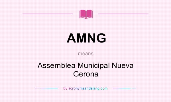 What does AMNG mean? It stands for Assemblea Municipal Nueva Gerona