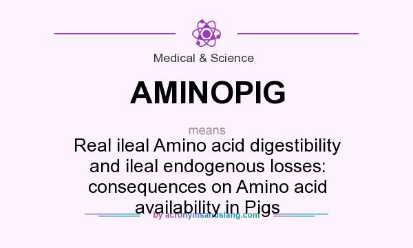 What does AMINOPIG mean? It stands for Real ileal Amino acid digestibility and ileal endogenous losses: consequences on Amino acid availability in Pigs
