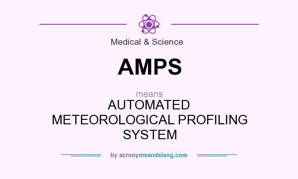 What does AMPS mean? It stands for AUTOMATED METEOROLOGICAL PROFILING SYSTEM