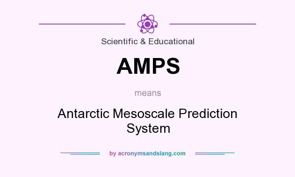 What does AMPS mean? It stands for Antarctic Mesoscale Prediction System