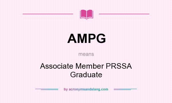 What does AMPG mean? It stands for Associate Member PRSSA Graduate