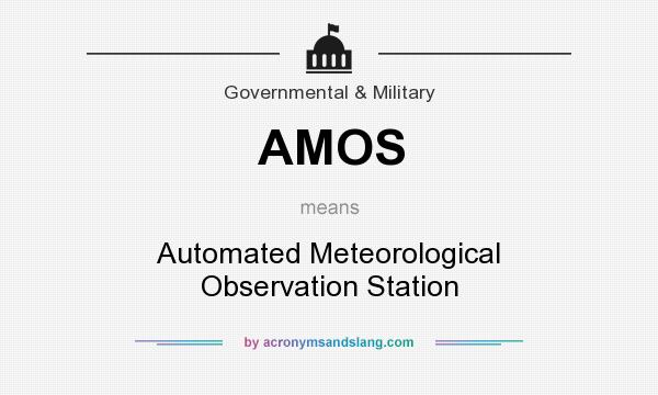 What does AMOS mean? It stands for Automated Meteorological Observation Station