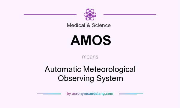 What does AMOS mean? It stands for Automatic Meteorological Observing System