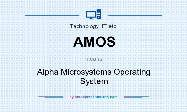 What does AMOS mean? It stands for Alpha Microsystems Operating System