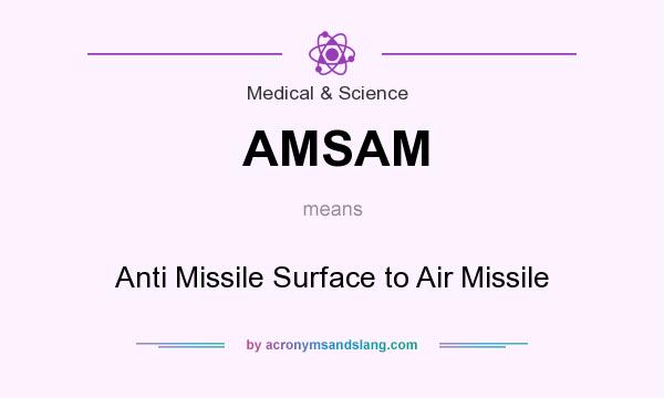 What does AMSAM mean? It stands for Anti Missile Surface to Air Missile