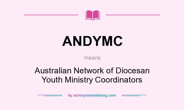 What does ANDYMC mean? It stands for Australian Network of Diocesan Youth Ministry Coordinators
