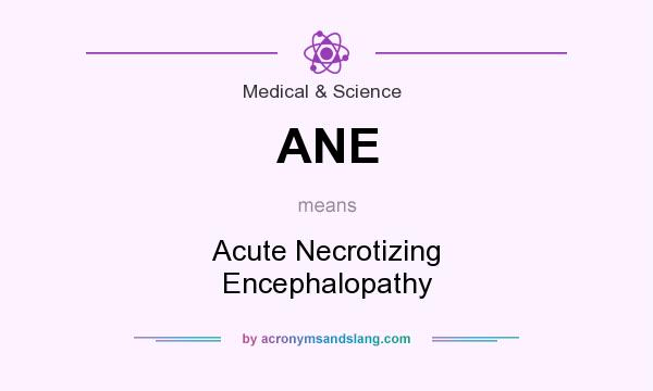 What does ANE mean? It stands for Acute Necrotizing Encephalopathy