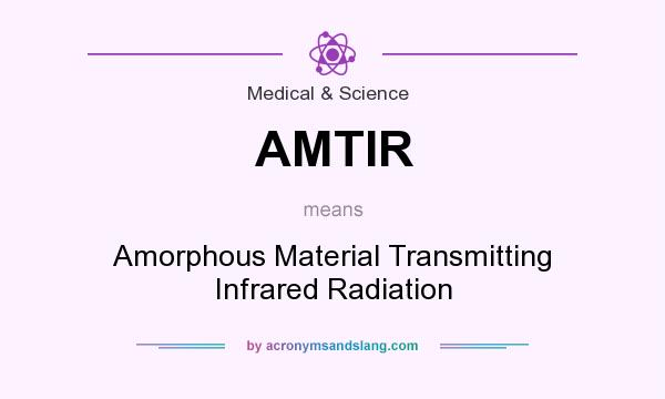 What does AMTIR mean? It stands for Amorphous Material Transmitting Infrared Radiation