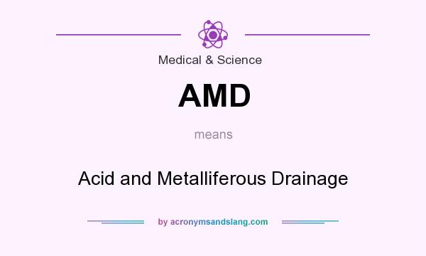 What does AMD mean? It stands for Acid and Metalliferous Drainage