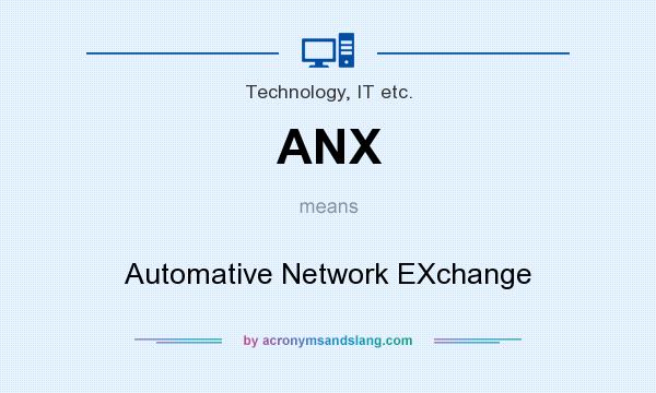 What does ANX mean? It stands for Automative Network EXchange