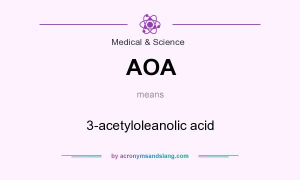 What does AOA mean? It stands for 3-acetyloleanolic acid
