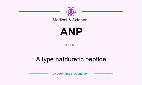 What does ANP mean? It stands for A type natriuretic peptide