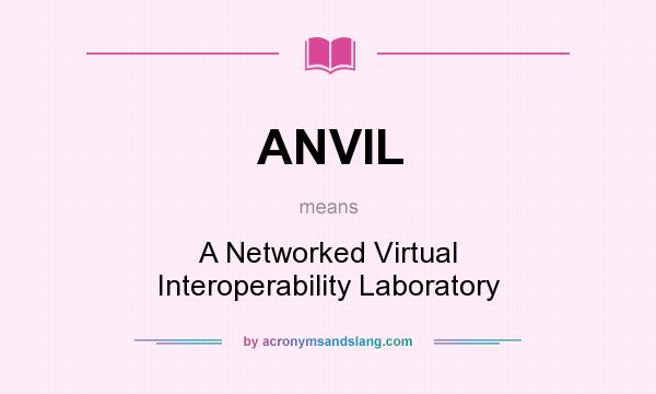 What does ANVIL mean? It stands for A Networked Virtual Interoperability Laboratory