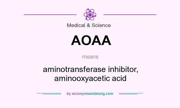 What does AOAA mean? It stands for aminotransferase inhibitor, aminooxyacetic acid