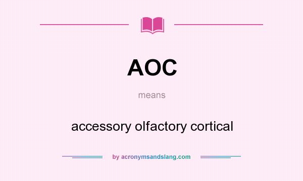 What does AOC mean? It stands for accessory olfactory cortical