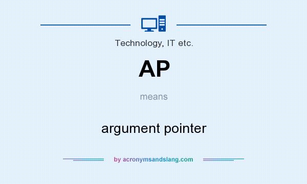 What does AP mean? It stands for argument pointer