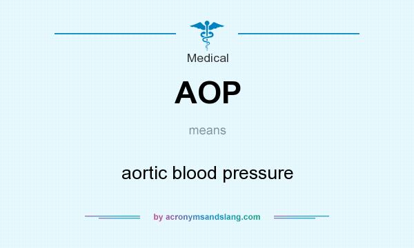 What does AOP mean? It stands for aortic blood pressure