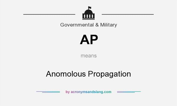 What does AP mean? It stands for Anomolous Propagation