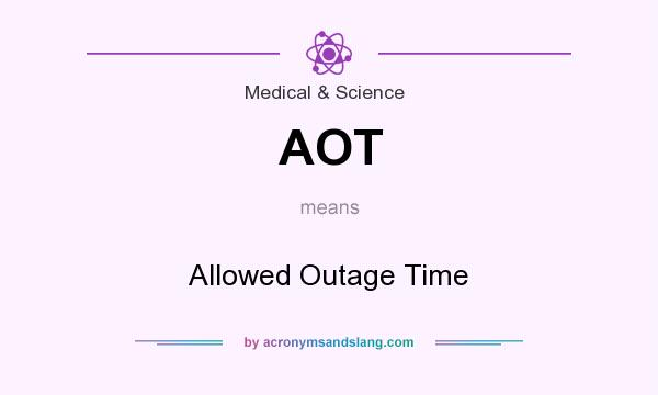What does AOT mean? It stands for Allowed Outage Time