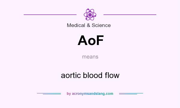 What does AoF mean? It stands for aortic blood flow