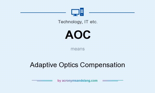 What does AOC mean? It stands for Adaptive Optics Compensation