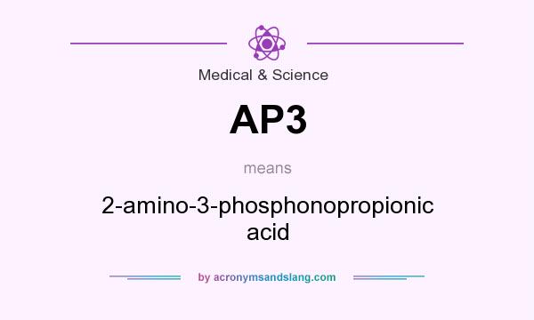 What does AP3 mean? It stands for 2-amino-3-phosphonopropionic acid