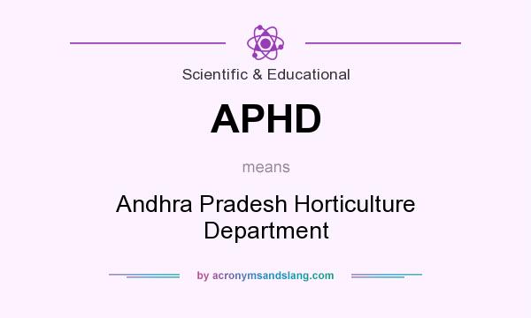 What does APHD mean? It stands for Andhra Pradesh Horticulture Department