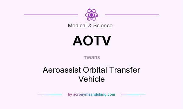 What does AOTV mean? It stands for Aeroassist Orbital Transfer Vehicle