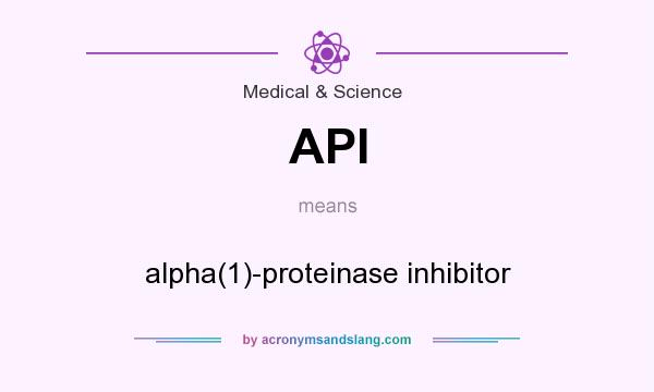 What does API mean? It stands for alpha(1)-proteinase inhibitor