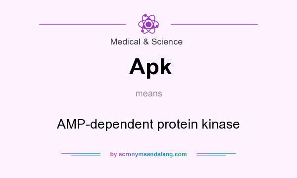 What does Apk mean? It stands for AMP-dependent protein kinase