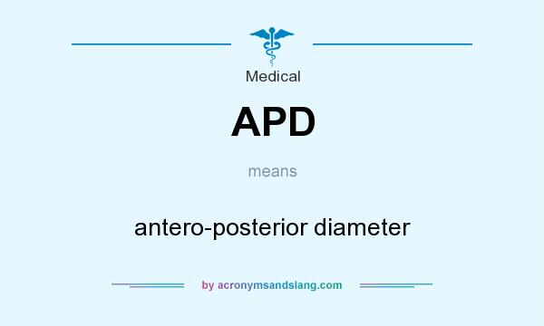 What does APD mean? It stands for antero-posterior diameter